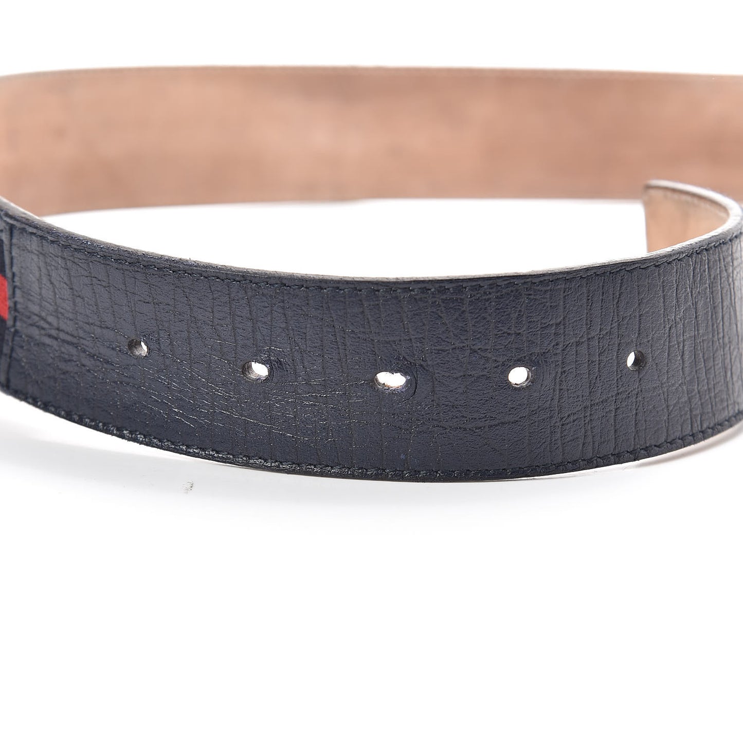 Calfskin Web Interlocking G Belt 95 38 Navy