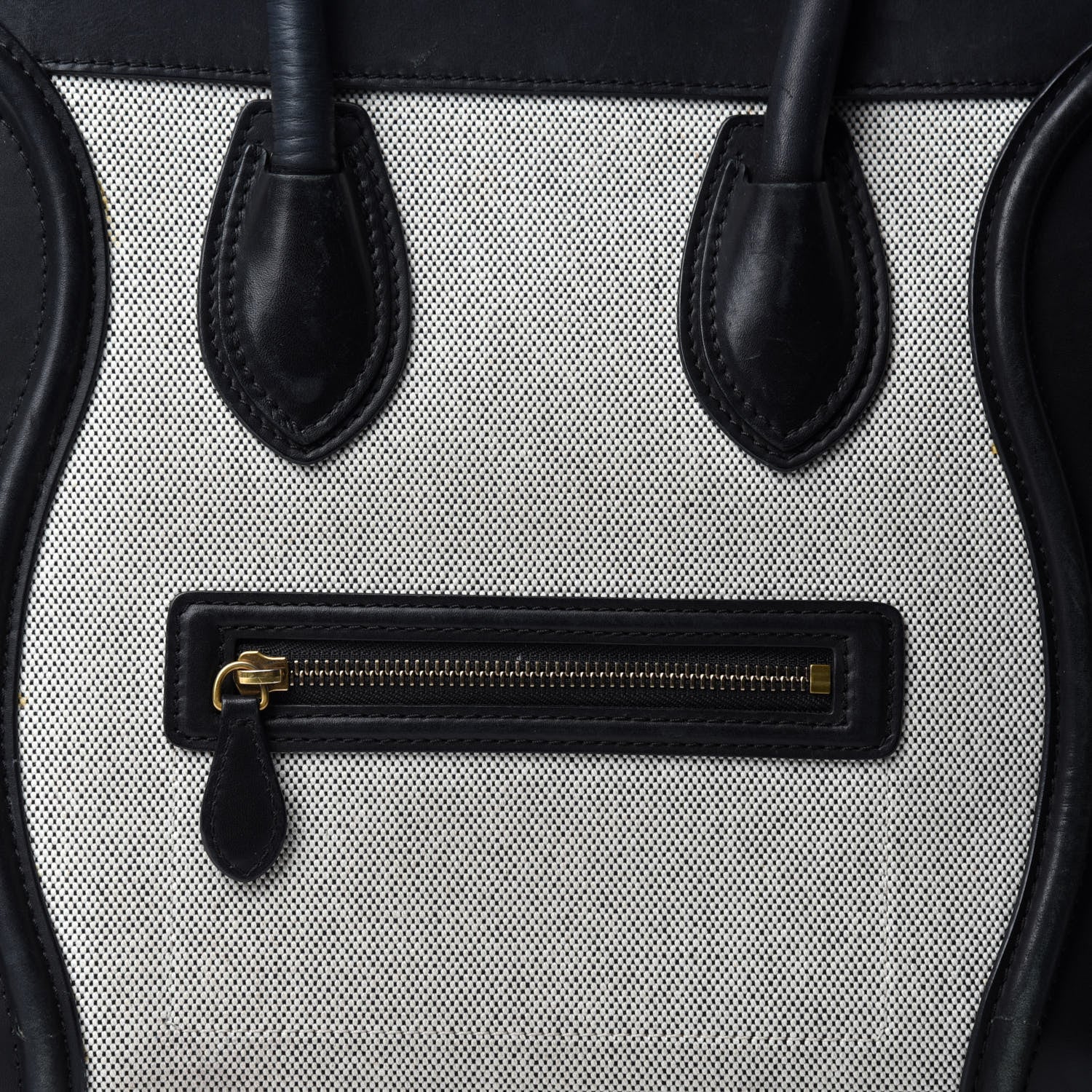 Celine Canvas Smooth Calfskin Suede Mini Tri-Color Luggage 21 of 21