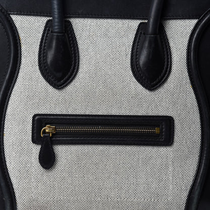 Celine Canvas Smooth Calfskin Suede Mini Tri-Color Luggage 21 of 21