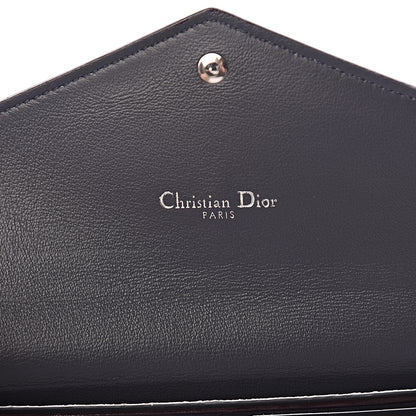 Christian Dior Metallic Bullcalf Diorissimo Slim Envelope Wallet Pink 6 of 13