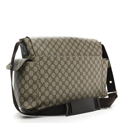 Gucci GG Plus Monogram Messenger Diaper Bag Dark Brown 4 of 11