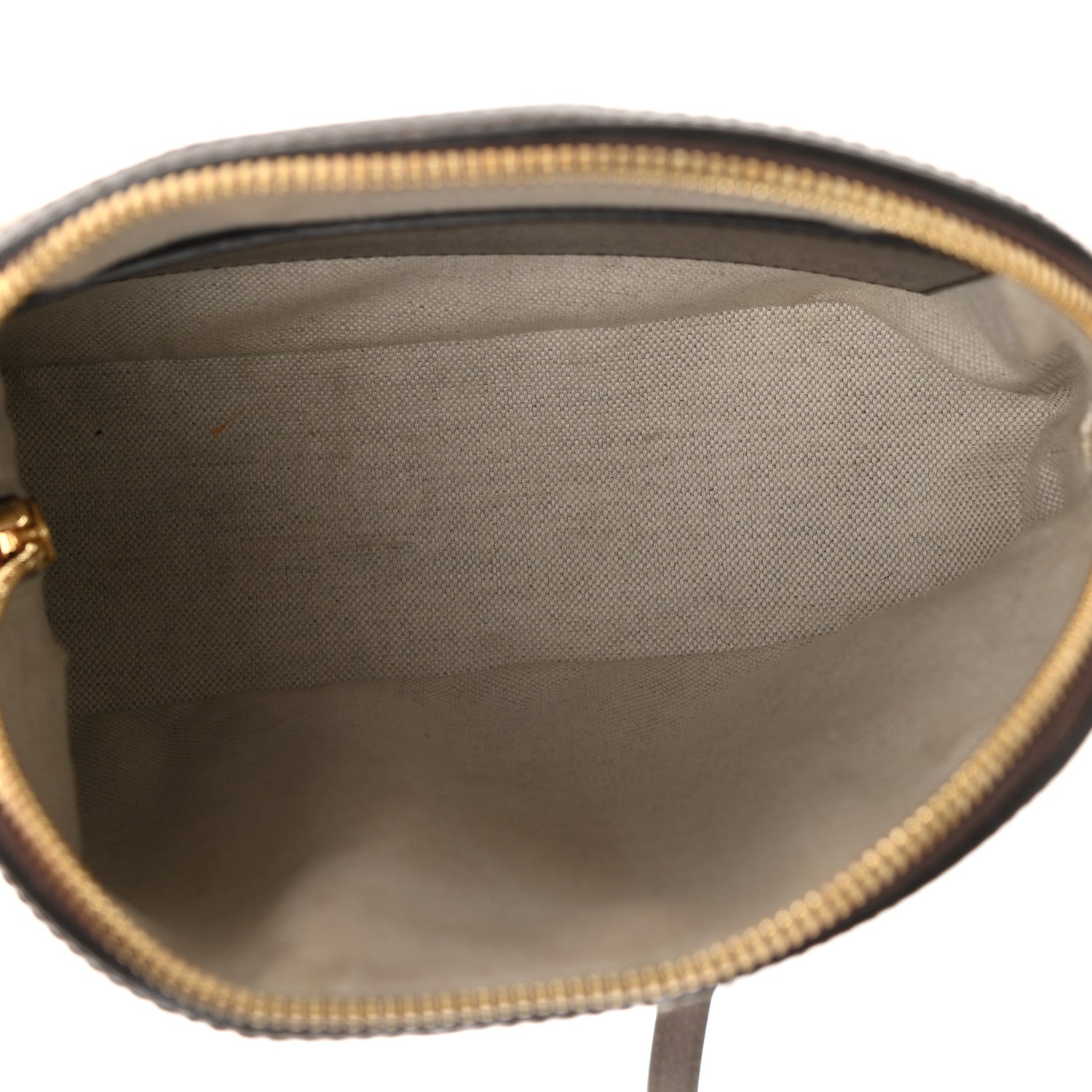Gucci Monogram Jumbo GG Textured Dollar Calfskin Web Small Ophidia Dome Shoulder Bag Camel Ebony New Acero 4 of 9
