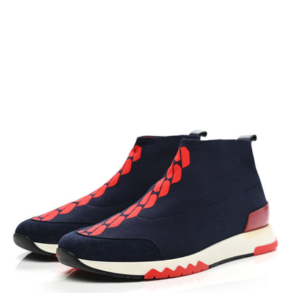 Hermes Mesh Volo Sneakers 38 Bleu Diplomatique 3 of 9