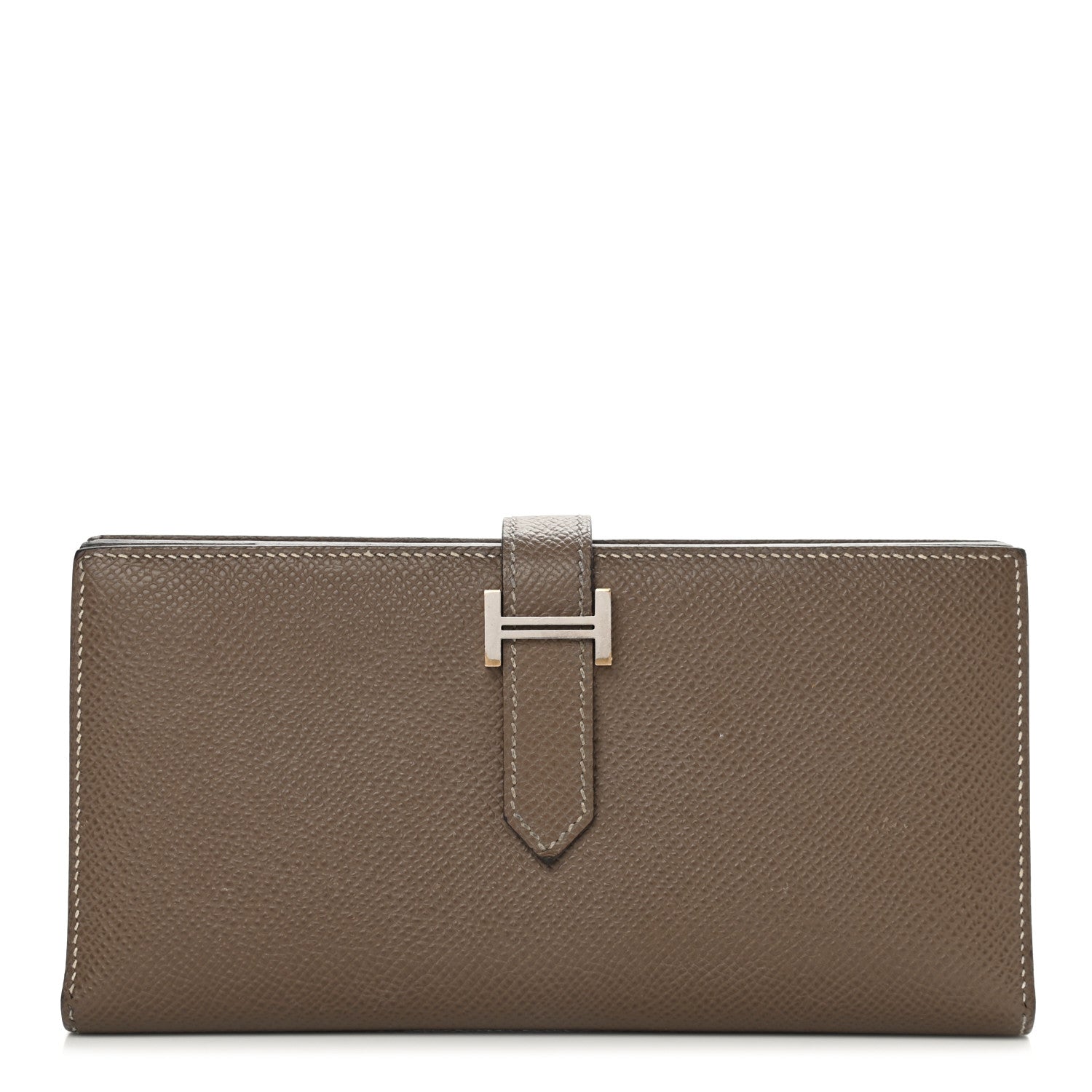 Hermes Epsom Bearn Gusset Wallet Etoupe 1 of 12
