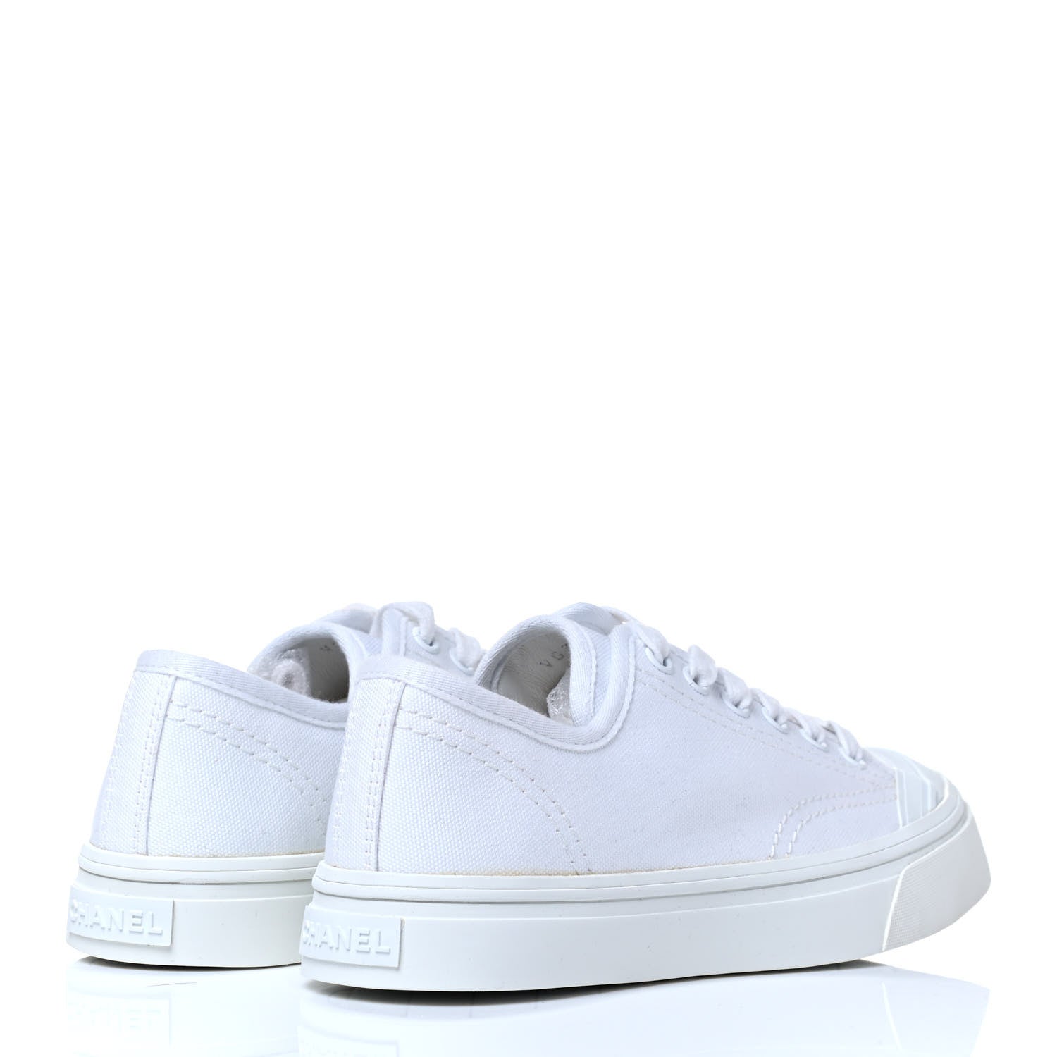 Chanel Mixed Fibers Low Top Sneakers 36 White 6 of 8