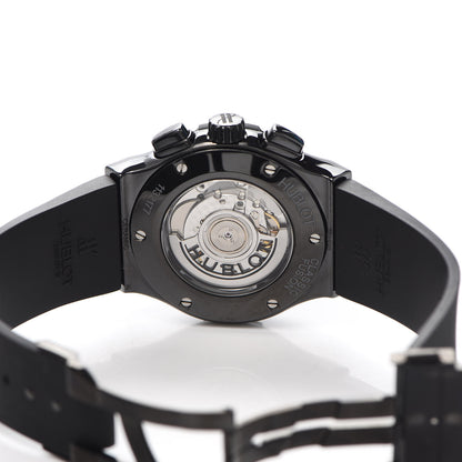 Hublot Titanium Ceramic Alligator 45mm Classic Fusion Aerofusion Chronograph Automatic Watch Black 525.CM.0170.RX 5 of 5