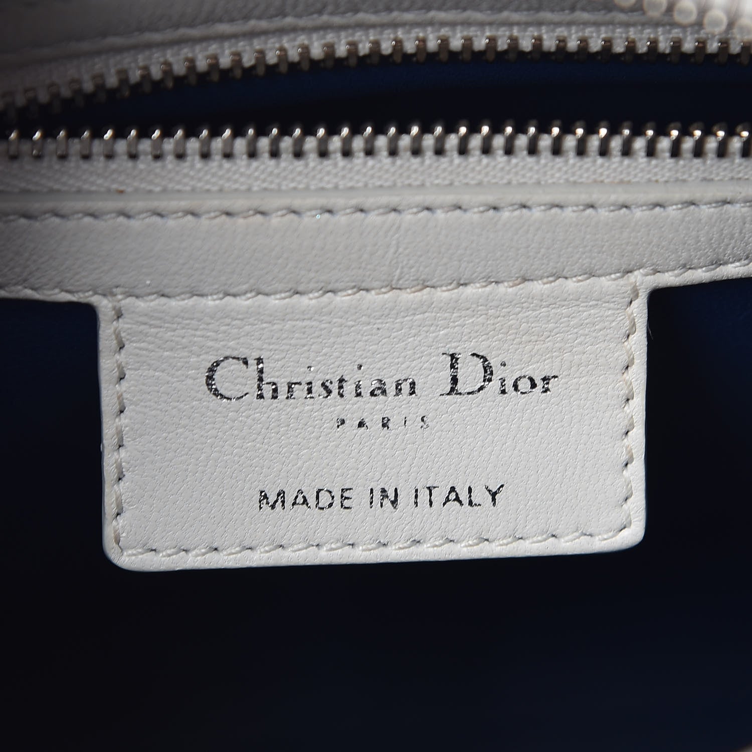 Christian Dior Lambskin Embroidered Sequin Medium Flower Lady Dior Off White 7 of 11