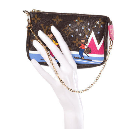 Louis Vuitton Monogram 2018 Christmas Animation Mini Bears Pochette Accessories 2 of 7
