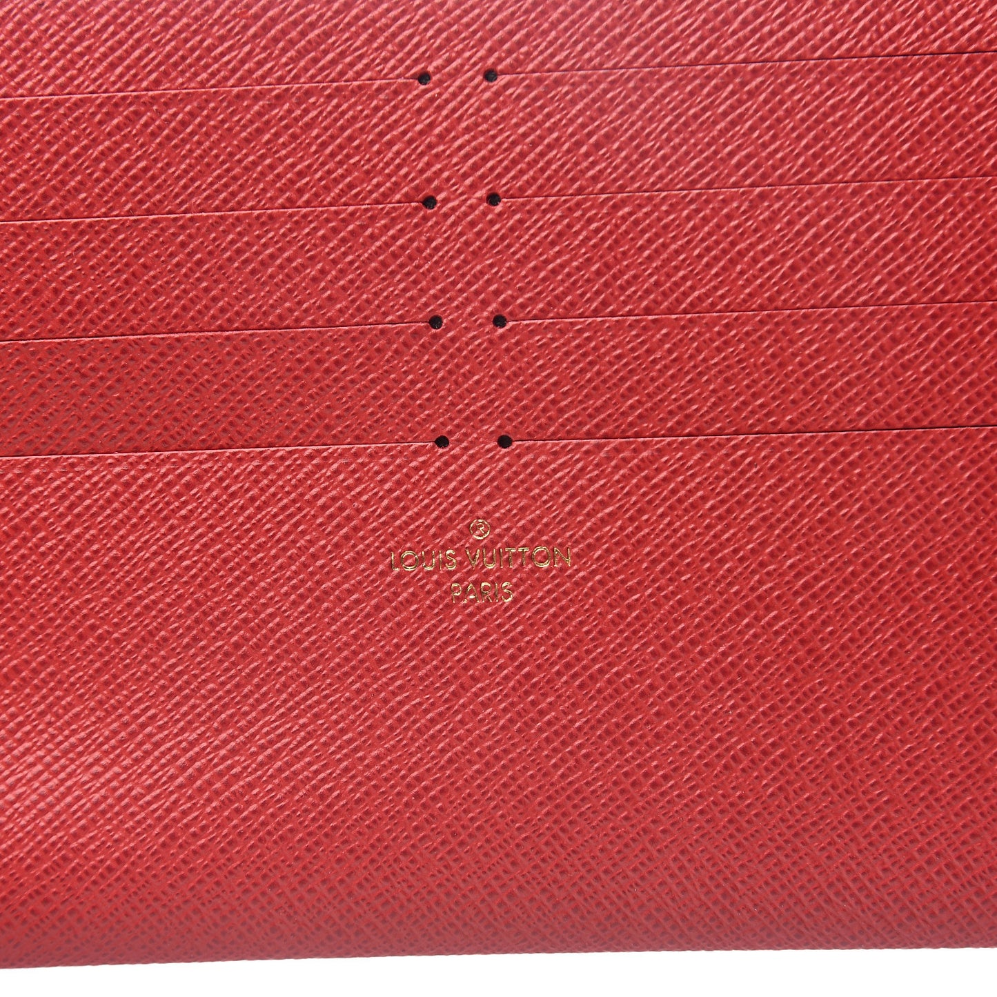 Calfskin Felicie Card Holder Insert Cherry