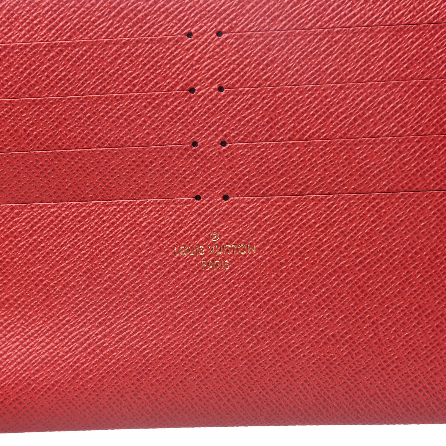 Louis Vuitton Calfskin Felicie Card Holder Insert Cherry 5 of 5