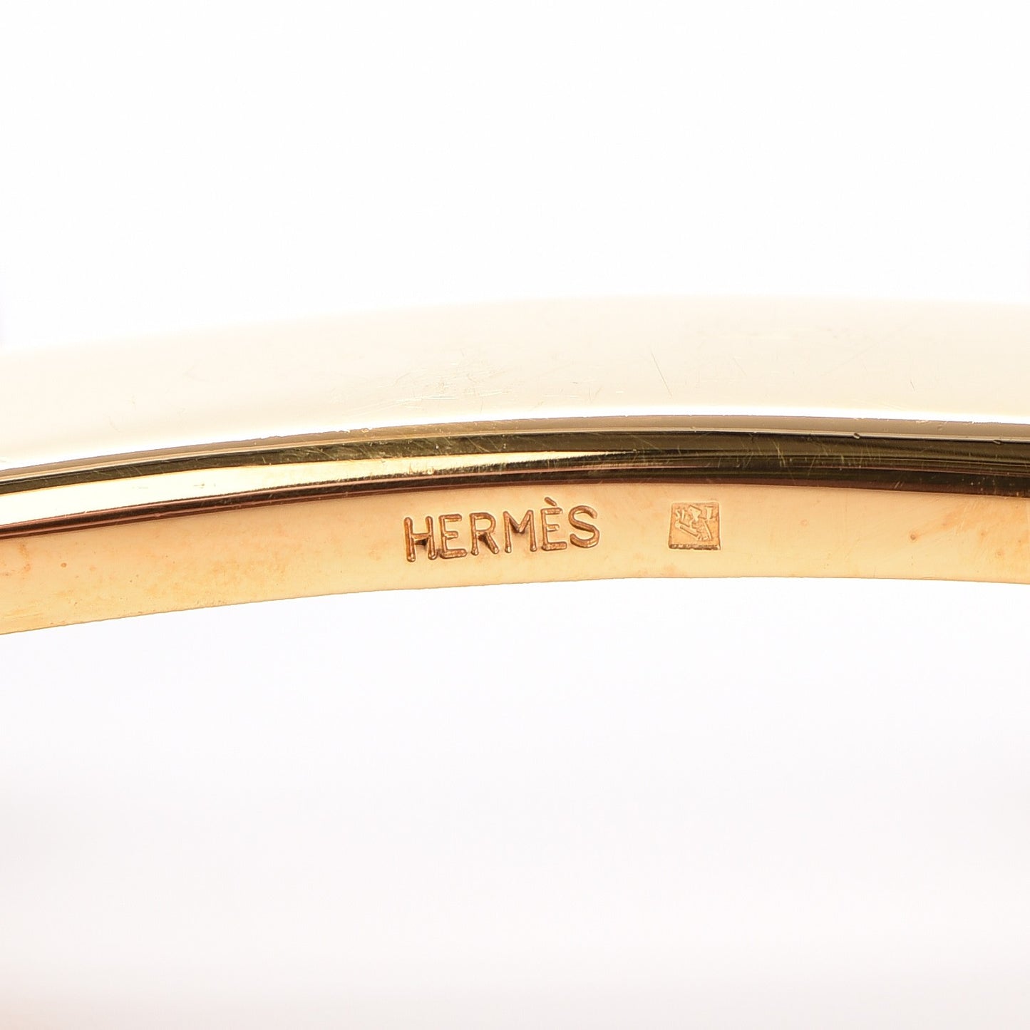 Polished 32mm H Belt Buckle Gold