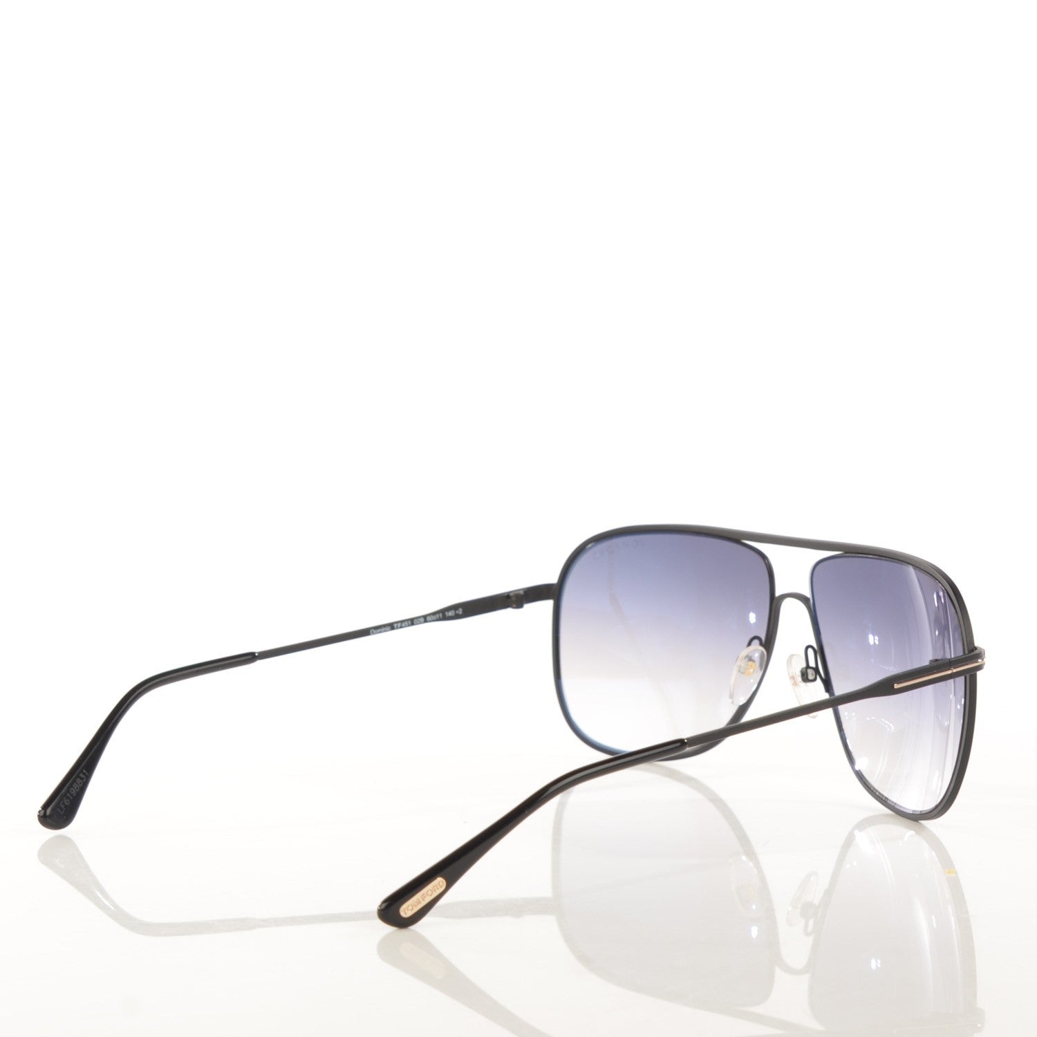 Tom Ford Dominic Aviator Sunglasses TF451 Black 2 of 5
