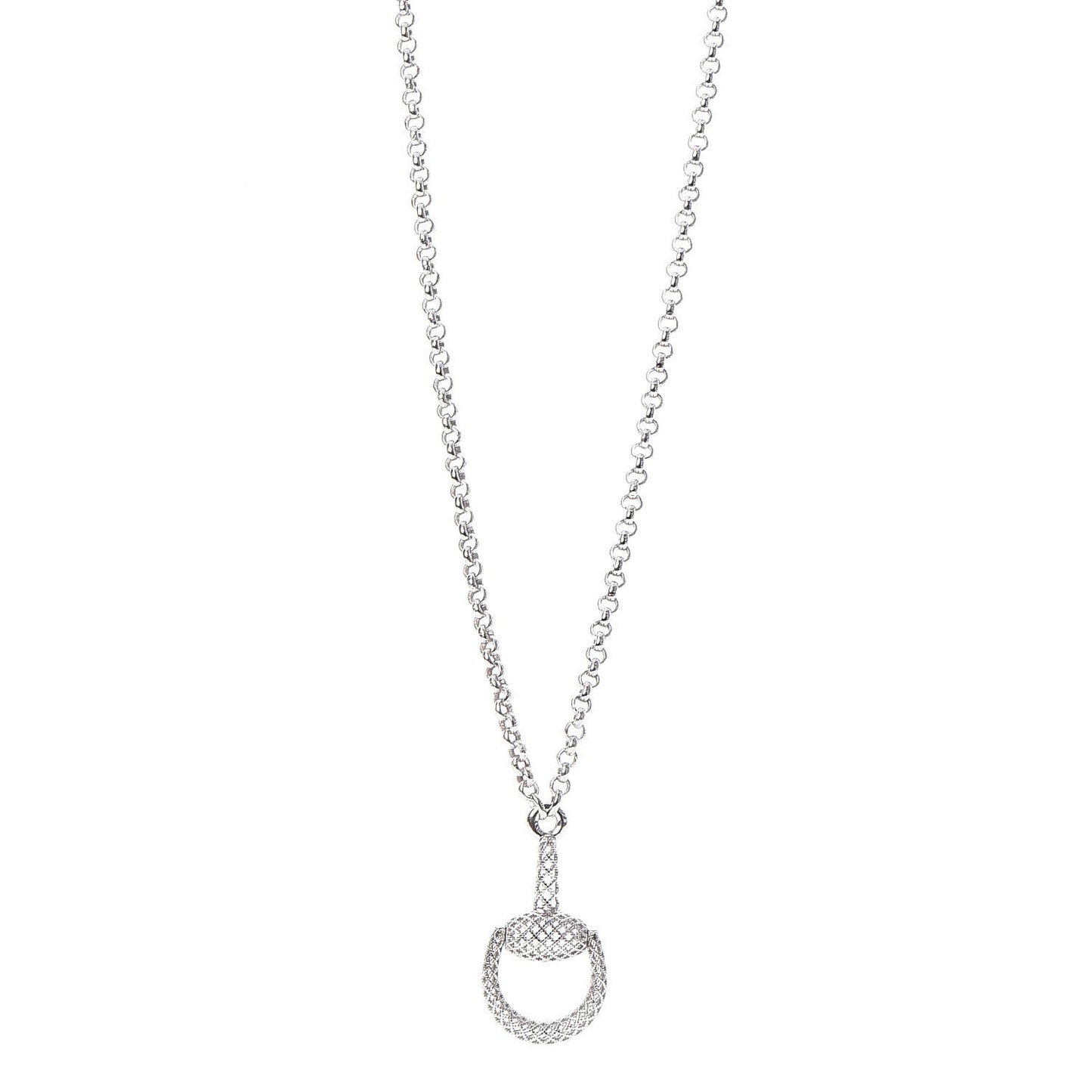 Sterling Silver Horsebit Diamantissima Necklace