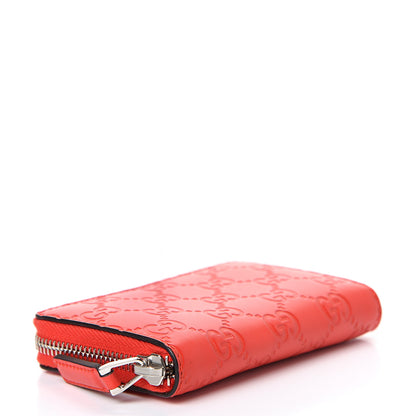 Gucci Guccissima Zip Around Card Case Sun Orange 3 of 7