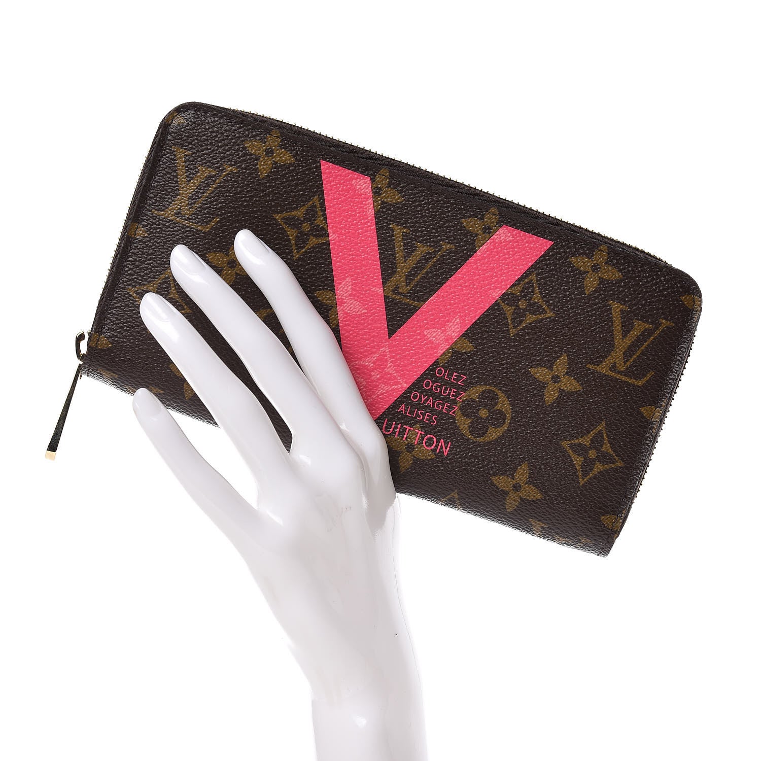 Louis Vuitton Monogram V Zippy Wallet Grenade 2 of 7
