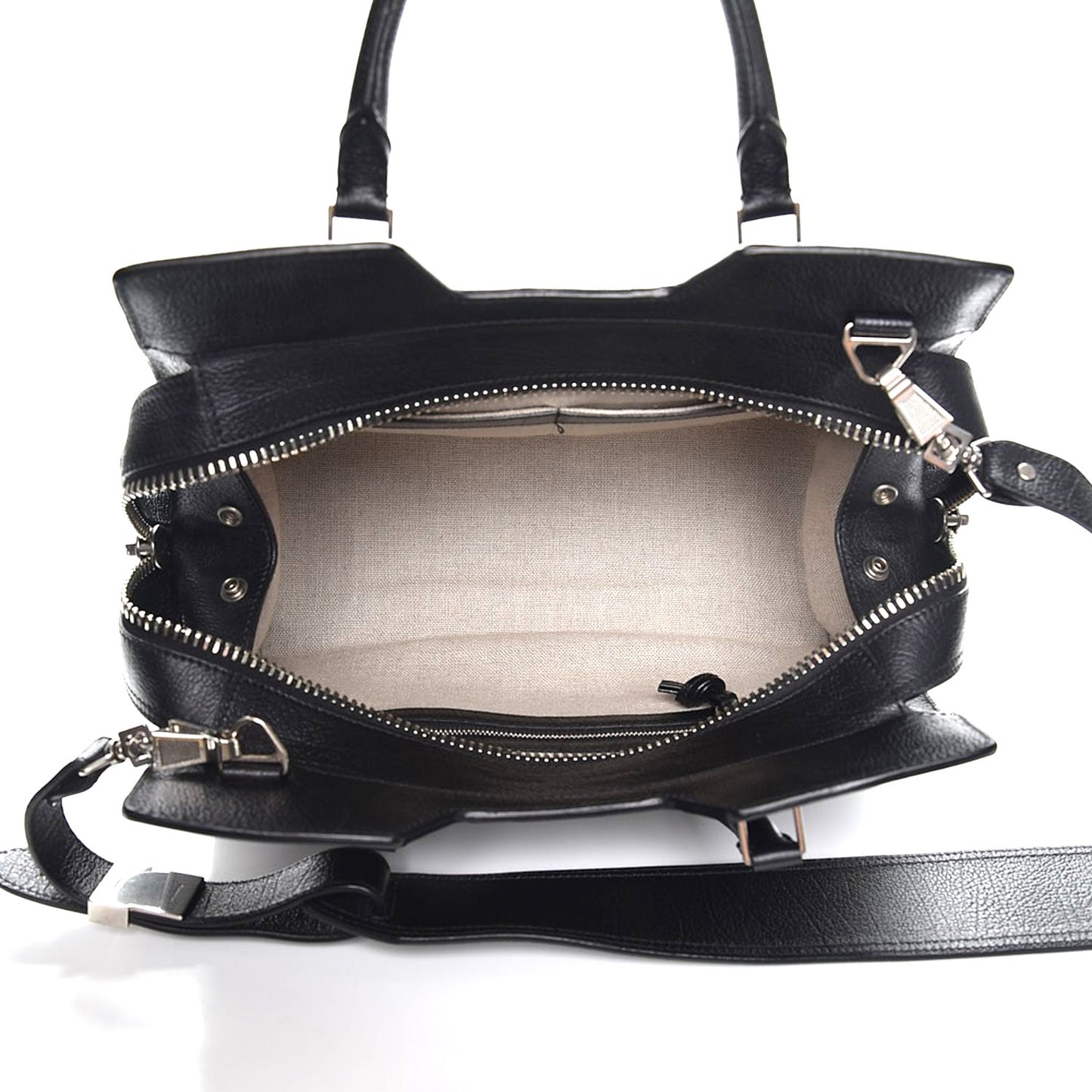 Vacchetta Calfskin Small PS13 Satchel Black