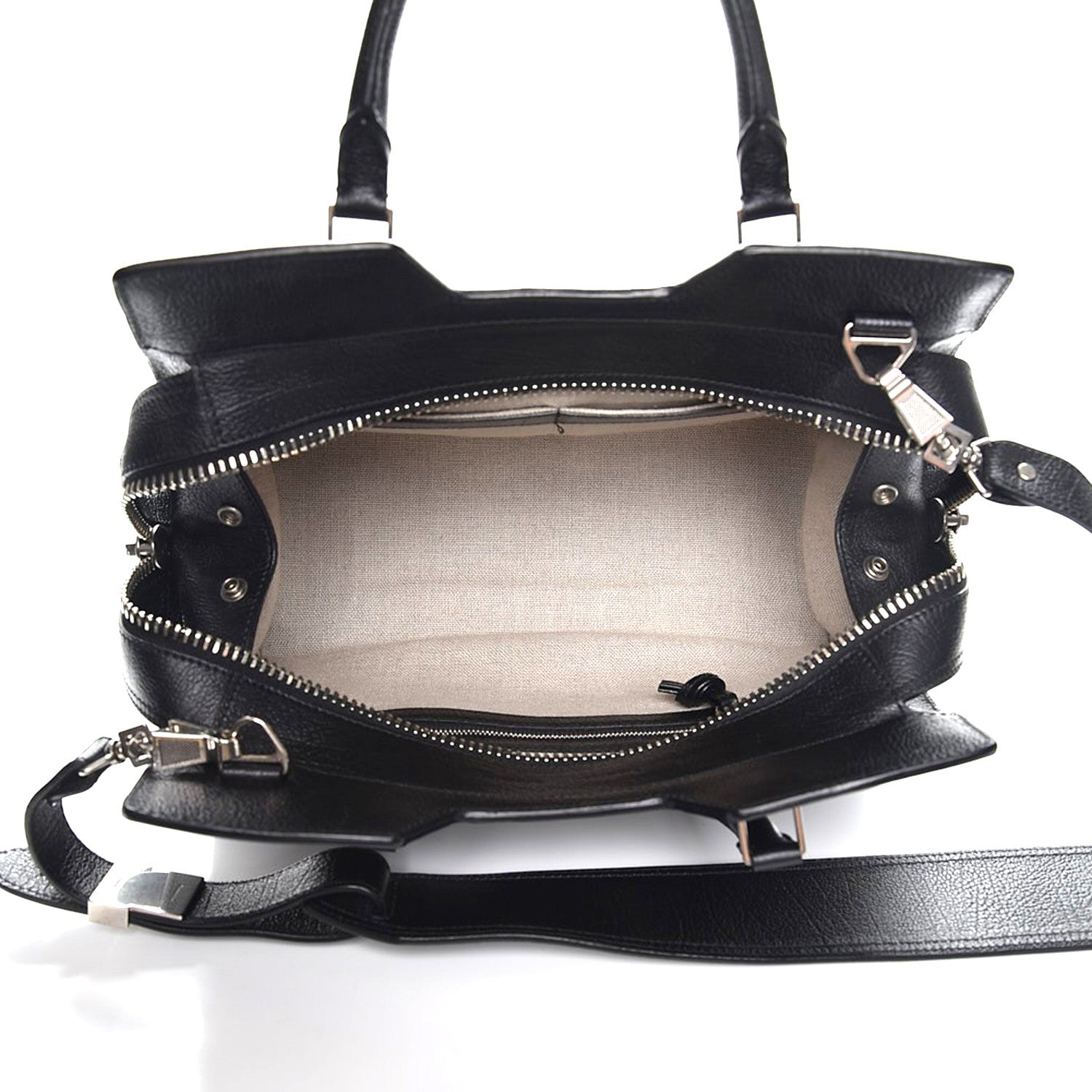 Proenza Schouler Vacchetta Calfskin Small PS13 Satchel Black 6 of 13