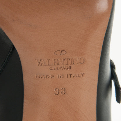 Valentino Garavani Nappa Love Latch 100mm Ankle Boots 38 Black 6 of 7