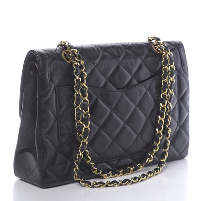 Chanel Lambskin Quilted Medium Double Flap Black 4 of 13