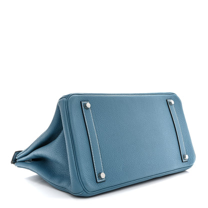 Hermes Togo BIRKIN 35 Blue Jean 4 of 15