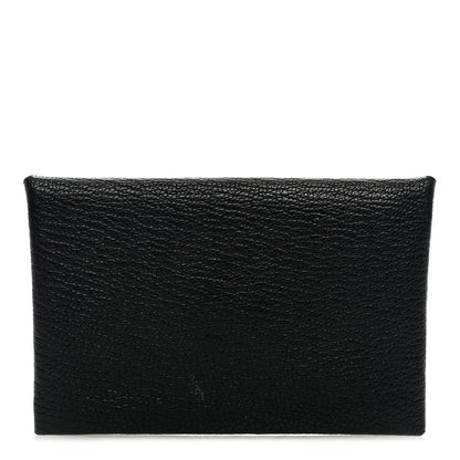 Hermes Chevre Mysore Calvi Card Case Black 1 of 7