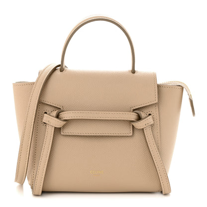Celine Grained Calfskin Pico Belt Bag Light Taupe 1 of 10