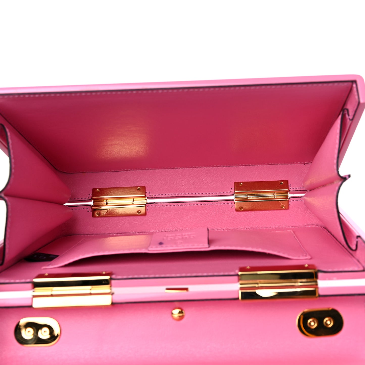 Plexiglass Mini Sylvie 1969 Top Handle Bag Pink