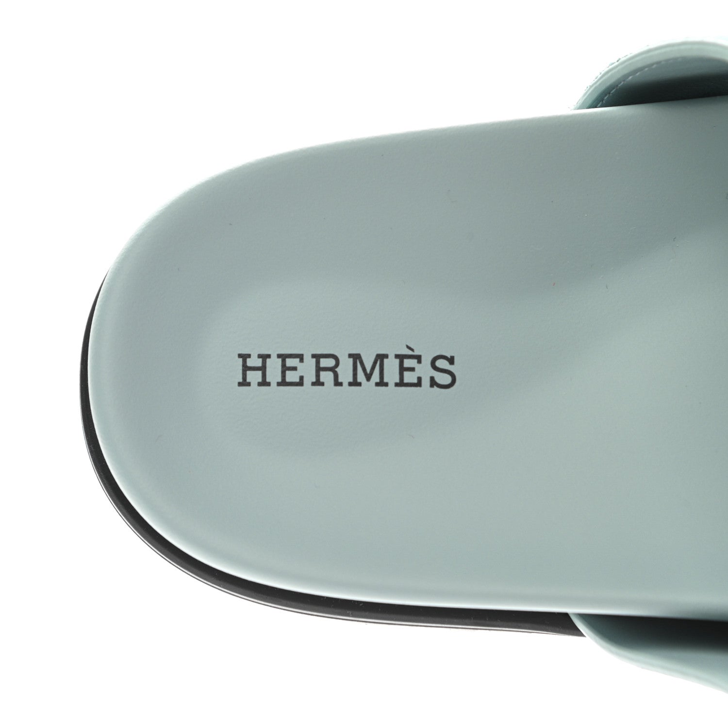 Hermes Suede Goatskin Womens Chypre Sandals 39 Vert d'eau 6 of 9