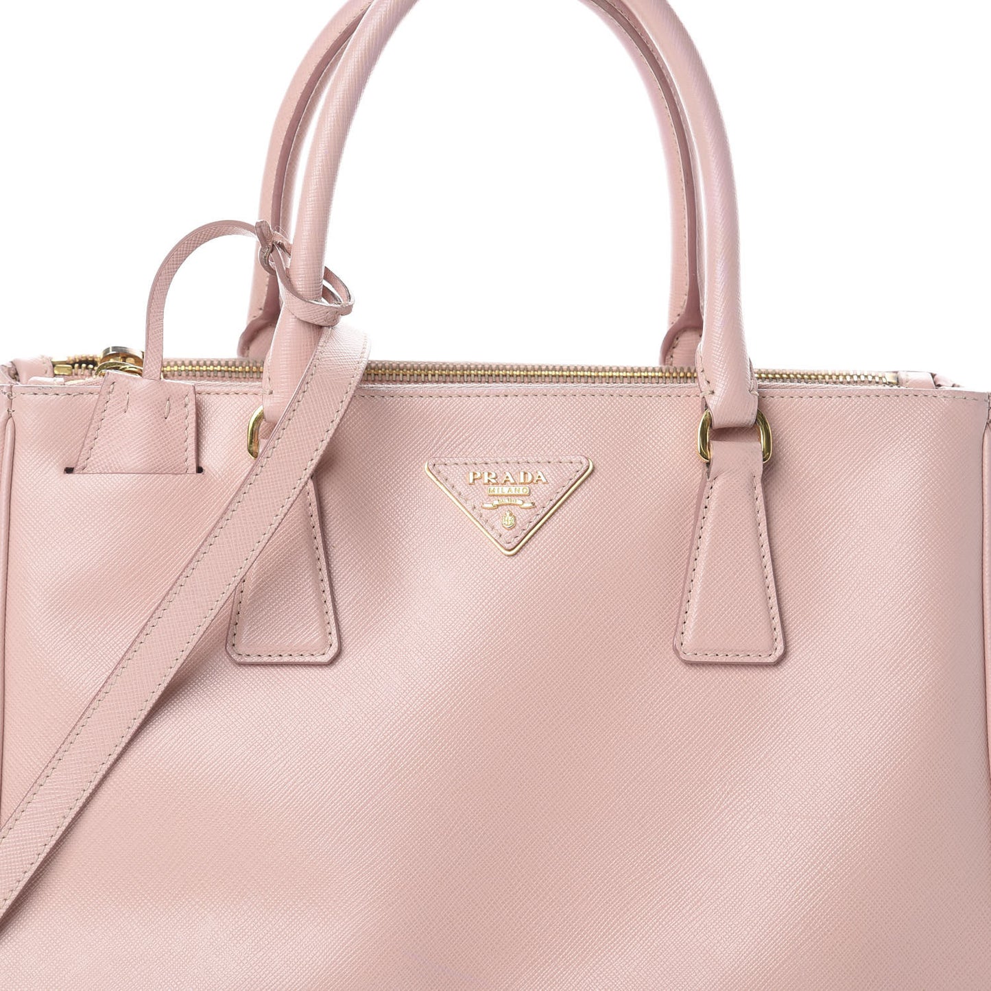 Saffiano Medium Galleria Double Zip Tote Orchidea