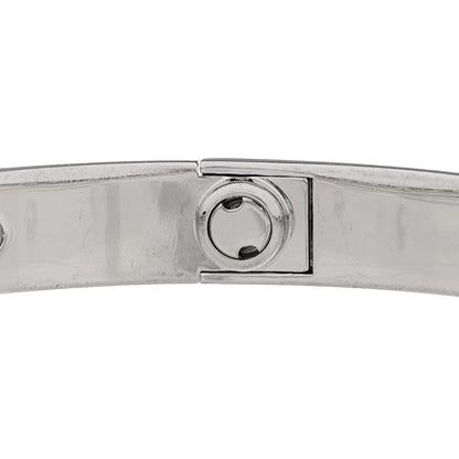 Cartier 18K White Gold 10 Diamond LOVE Bracelet 16 5 of 8