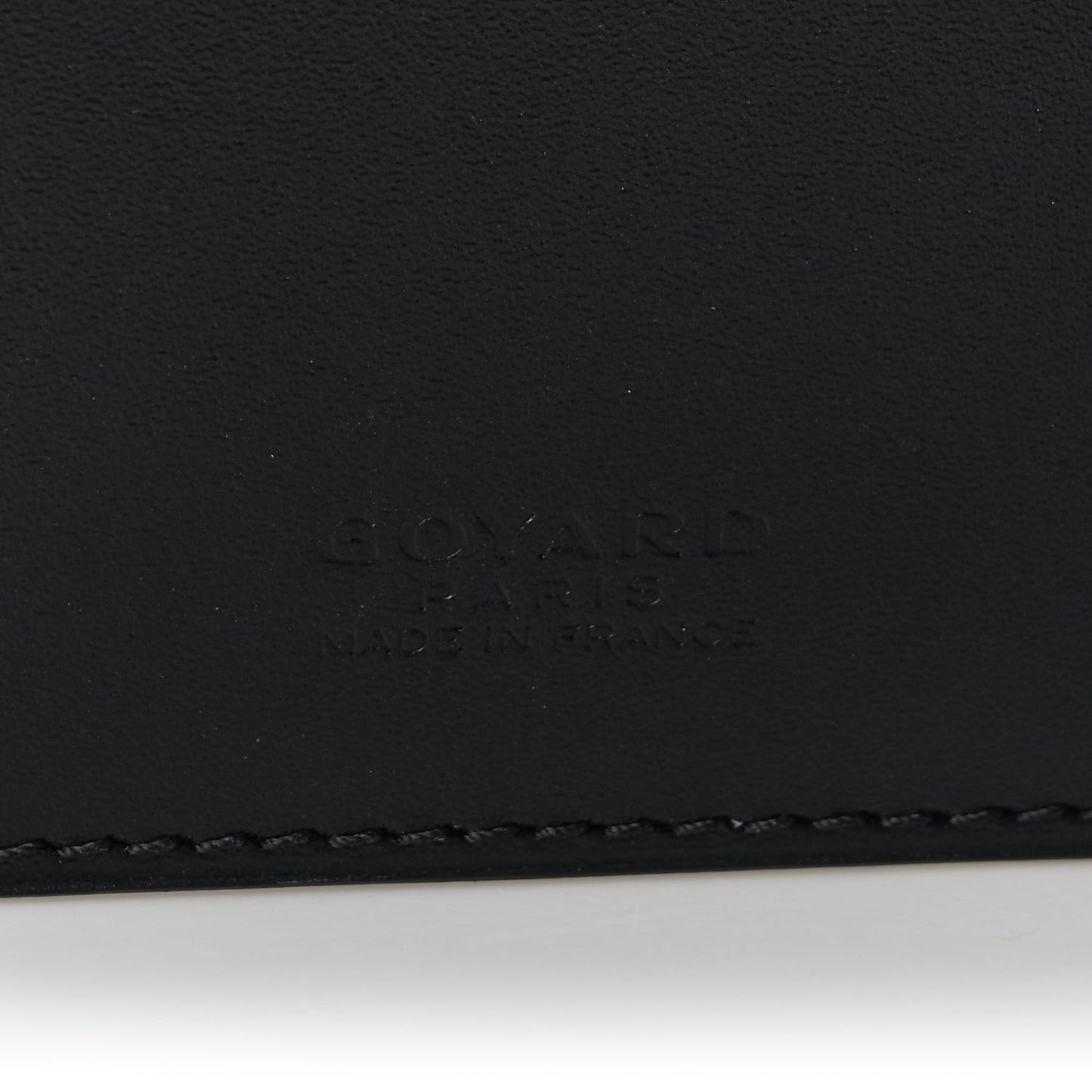 Goyardine Grenelle Passport Wallet Black Gold