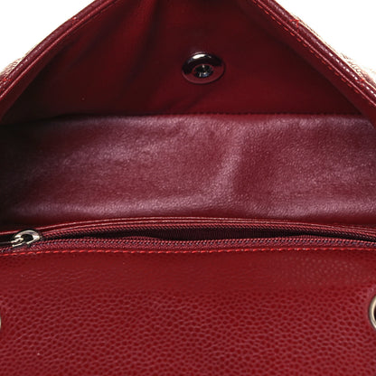 Chanel Caviar Quilted Mini Rectangular Flap Dark Red 5 of 11