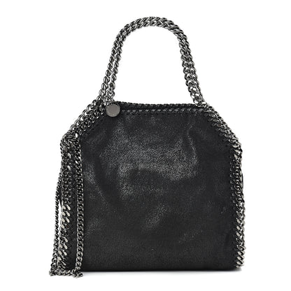 Stella McCartney Shaggy Deer Mini Falabella Fold Over Tote Black 1 of 10