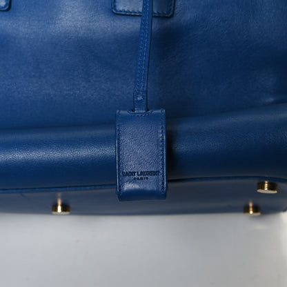 Saint Laurent Calfskin Small Sac De Jour Blue Majorelle 8 of 13