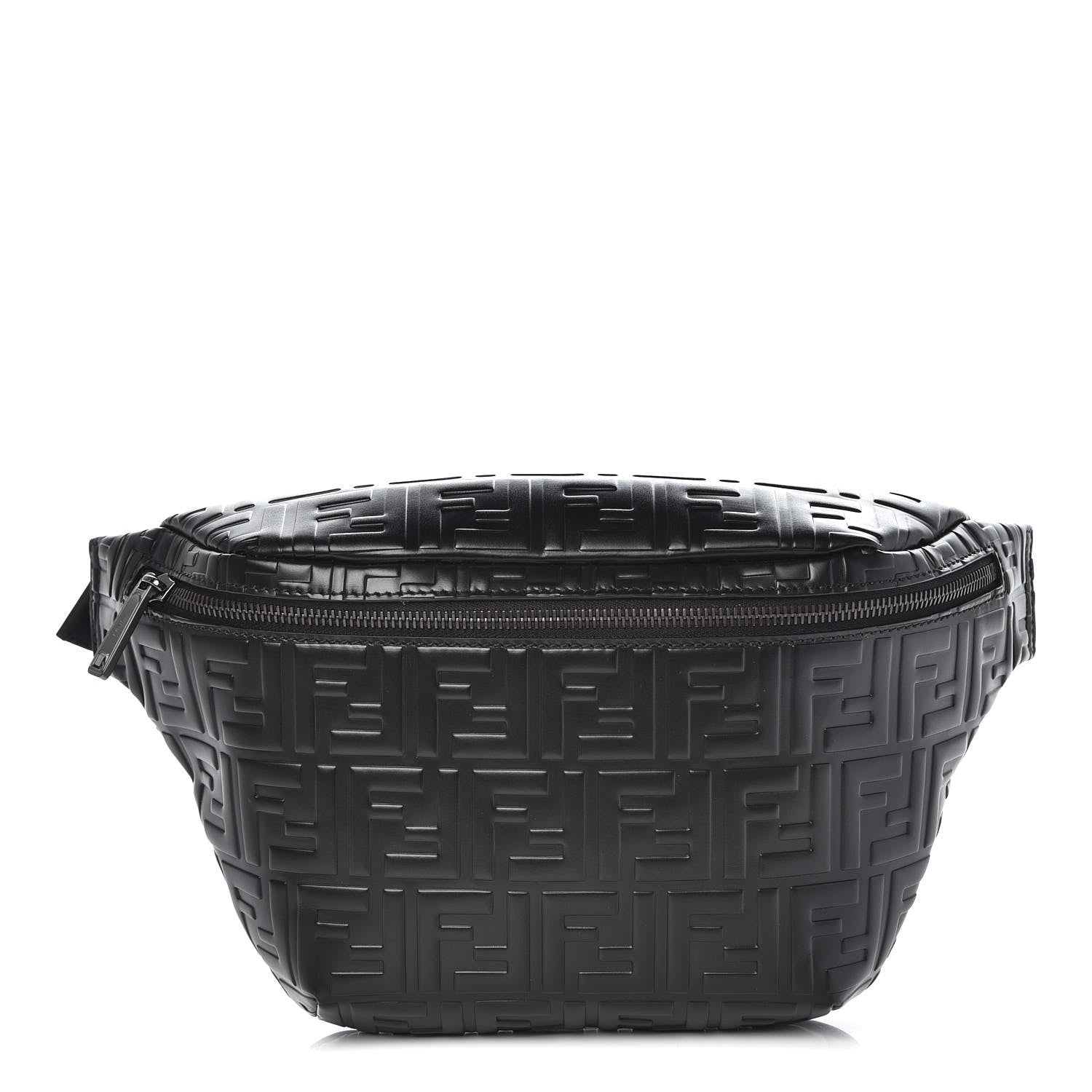 Fendi Vitello Century FF 1974 Embossed Belt Bag Black 1 of 7