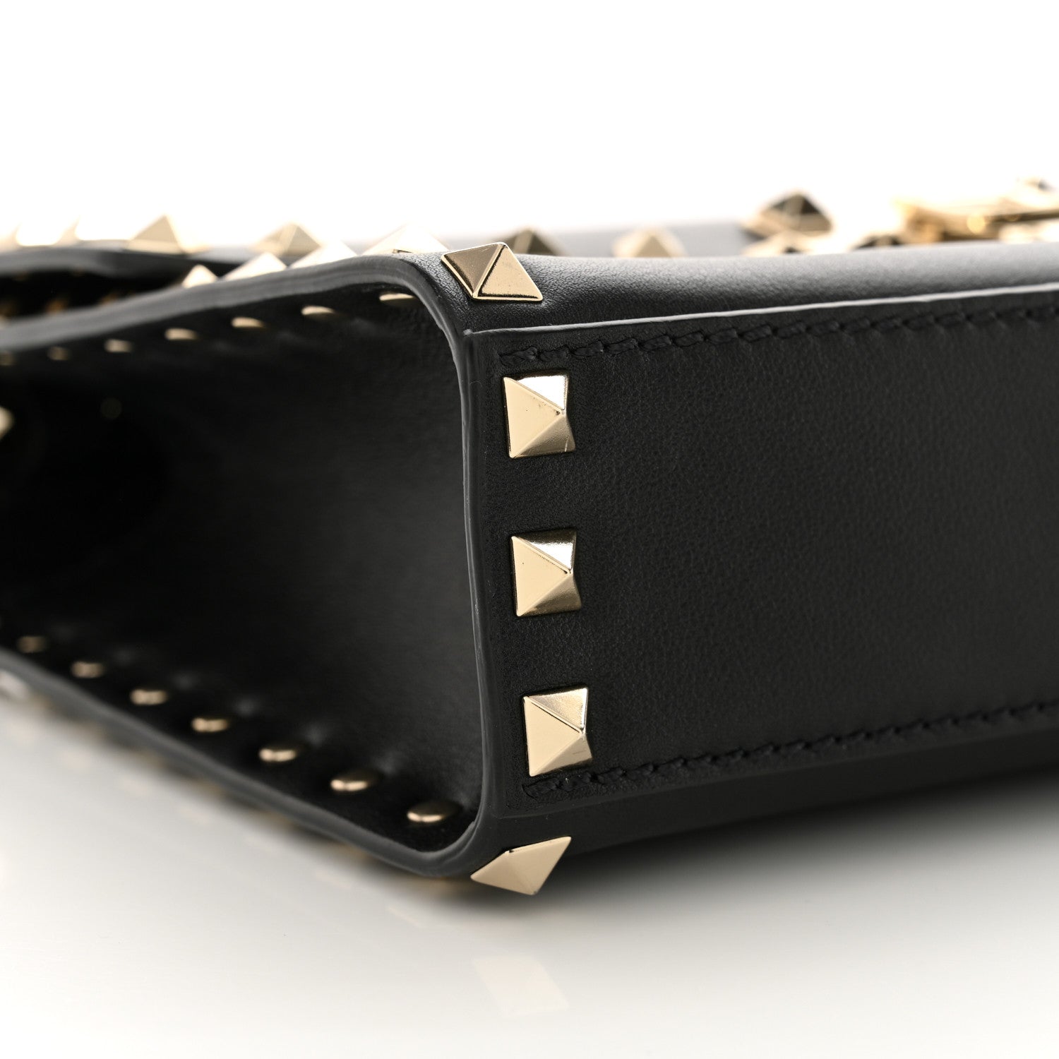 Valentino Garavani Vitello Medium Rockstud Flip Lock Crossbody Bag Black 8 of 9