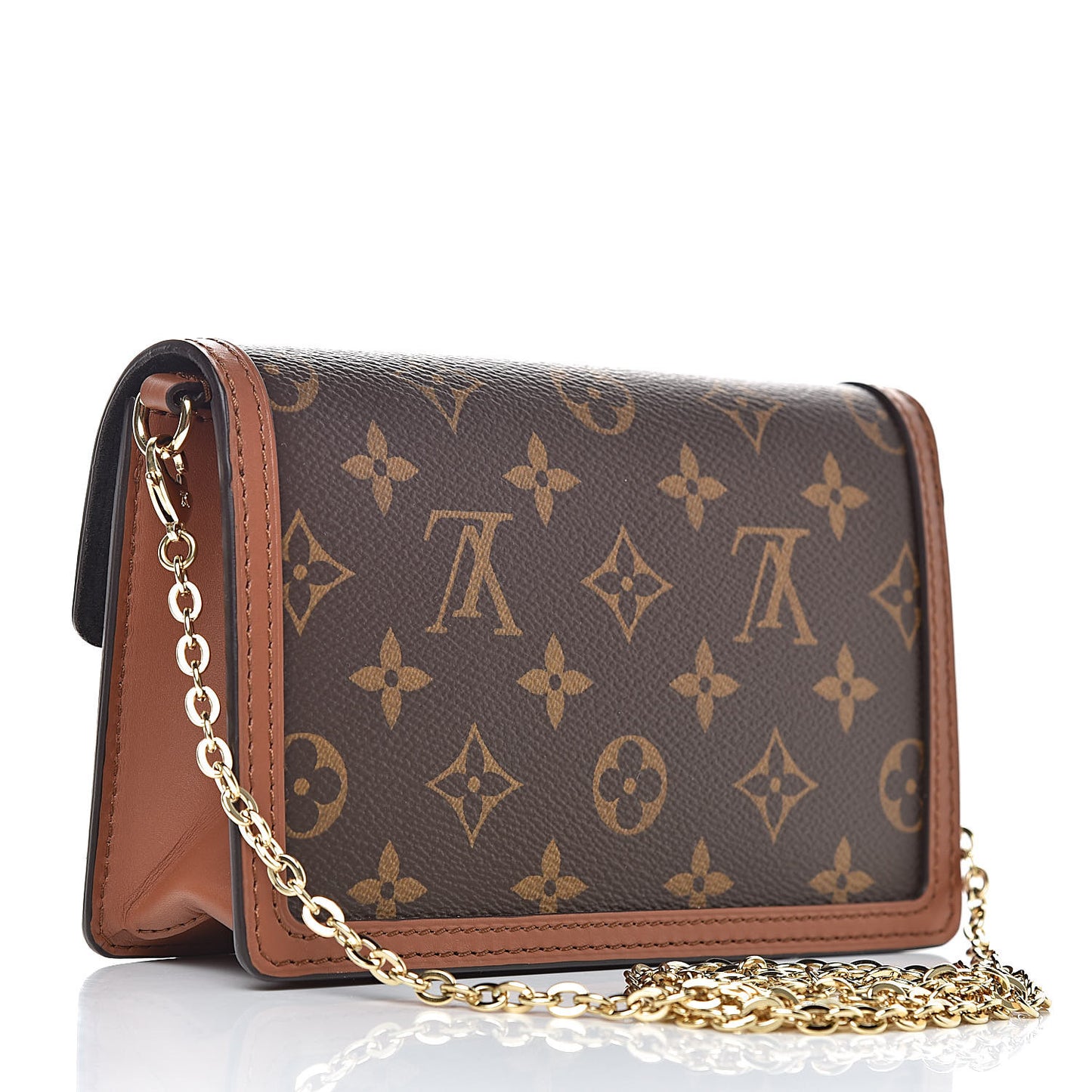 Reverse Monogram Dauphine Chain Wallet