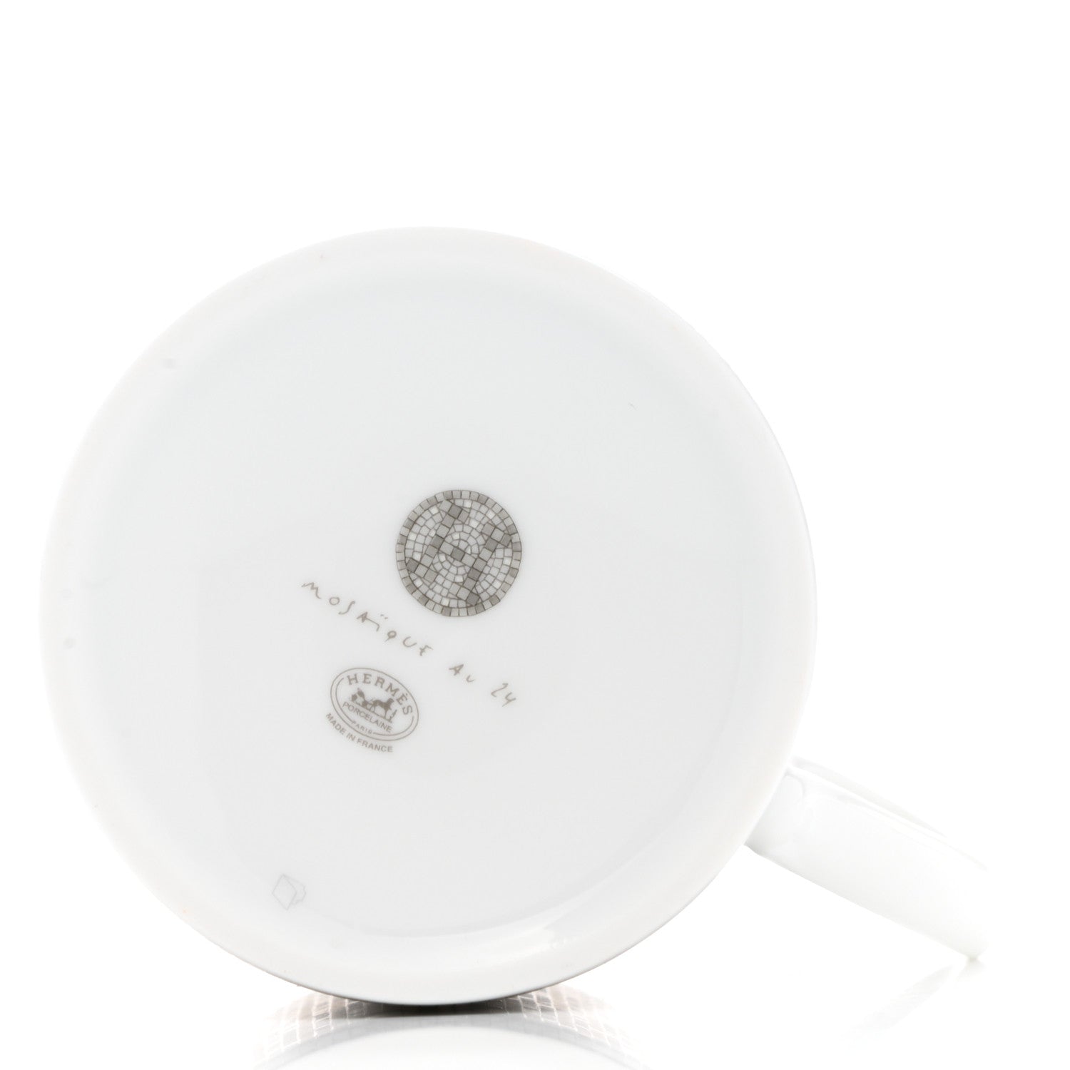Hermes Porcelain Mosaique au 24 Mug Platinum 5 of 8