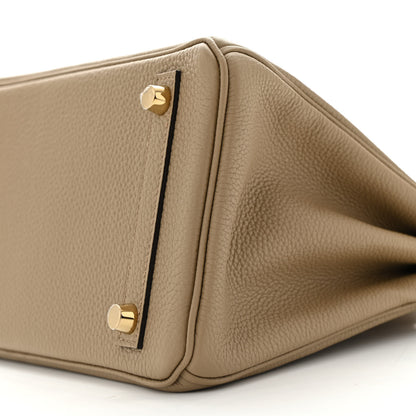 Hermes Togo Birkin 25 Beige Marfa 10 of 11
