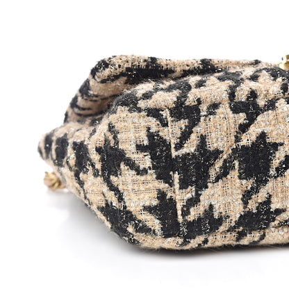 Chanel Tweed Maxi 19 Flap Beige Black 8 of 11