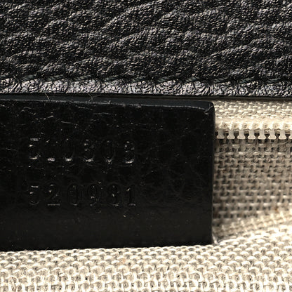 Gucci Dollar Calfskin Interlocking G Shoulder Bag Black 7 of 10