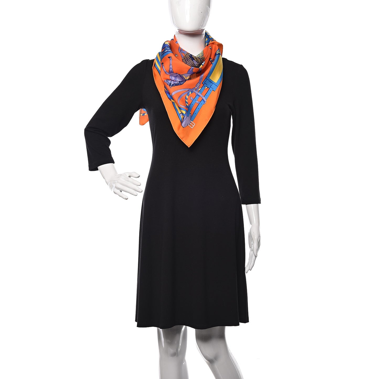 Silk Ronds De Marche Scarf 90