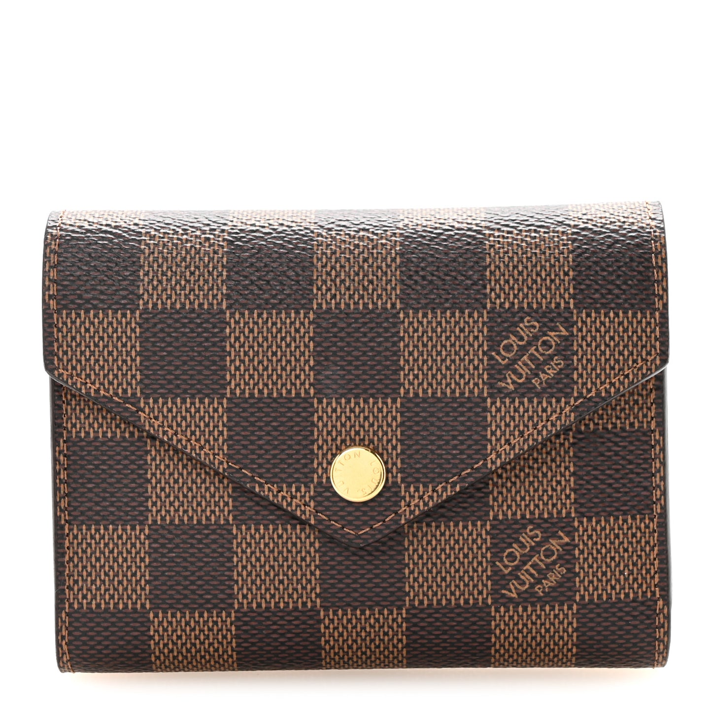 Damier Ebene Victorine Wallet Cherry