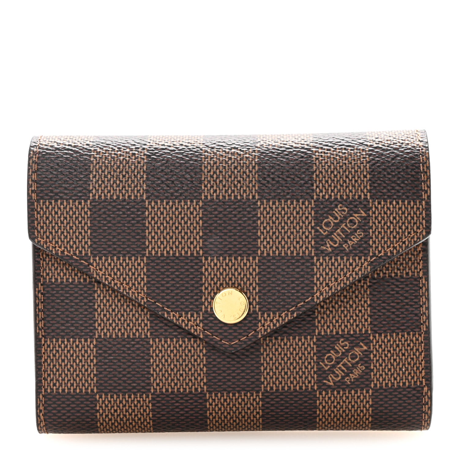 Louis Vuitton Damier Ebene Victorine Wallet Cherry 1 of 7