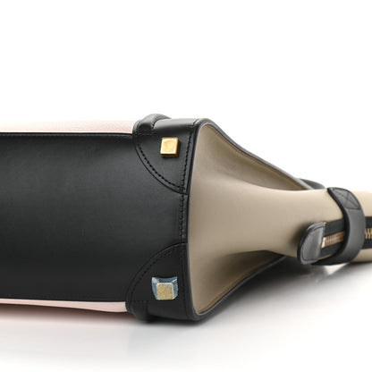 Celine Goatskin Smooth Calfskin Micro Tri-Color Luggage Olive 7 of 7