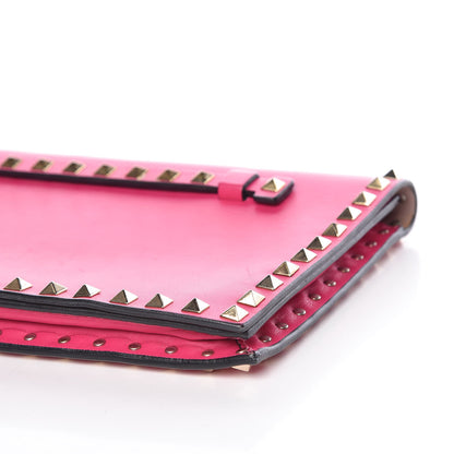 Valentino Garavani Nappa Rockstud Wristlet Clutch Pop Fuxia 11 of 11