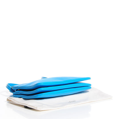 Celine Lambskin Small Trio Crossbody Turquoise 4 of 8