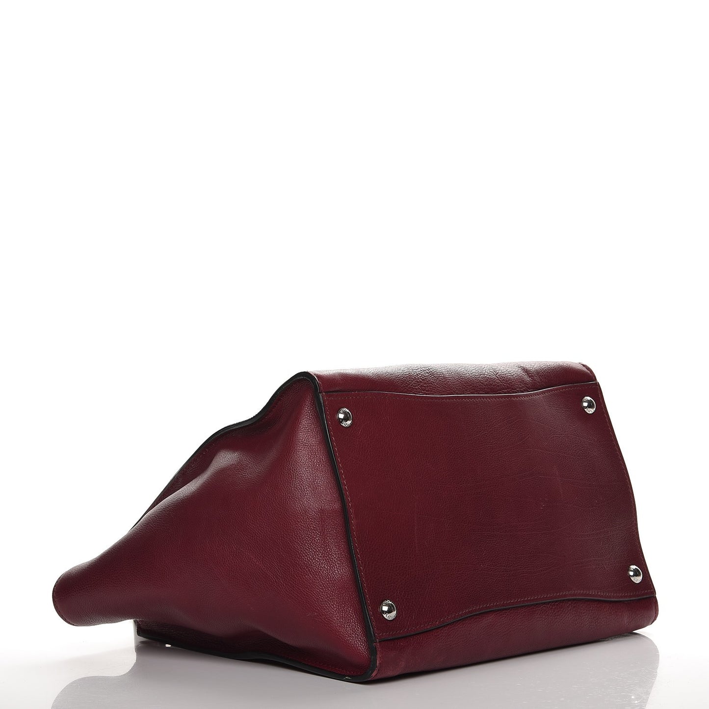 Glace Calf Twin Pocket Tote Fuxia