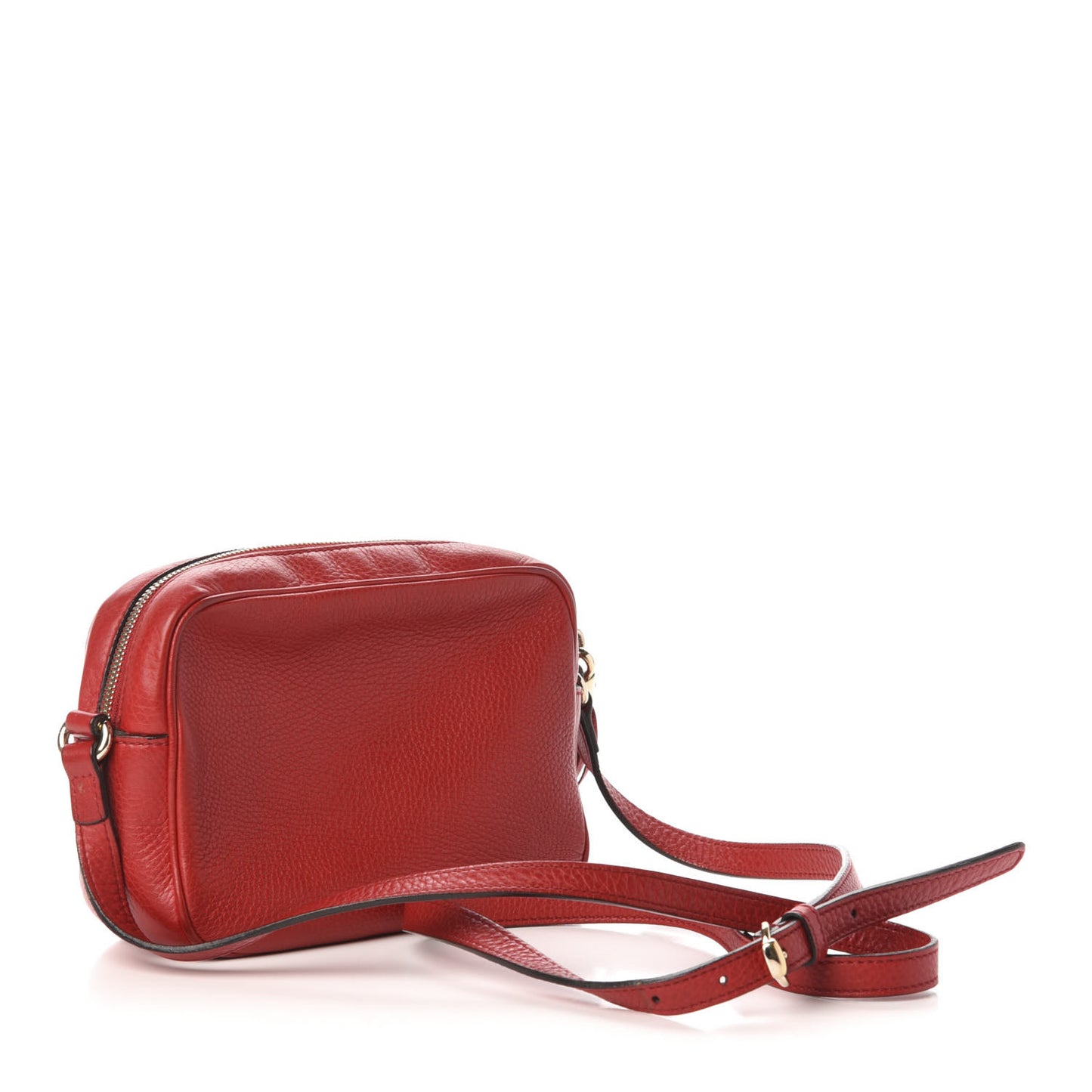 Pebbled Calfskin Small Soho Disco Bag Tabasco Red