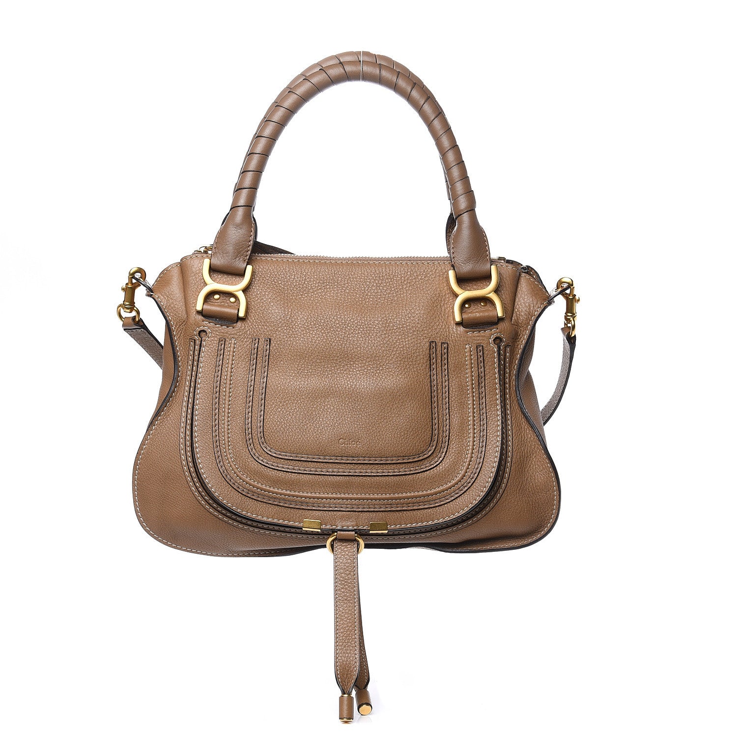 Chloe Calfskin Medium Marcie Satchel Nut 1 of 12